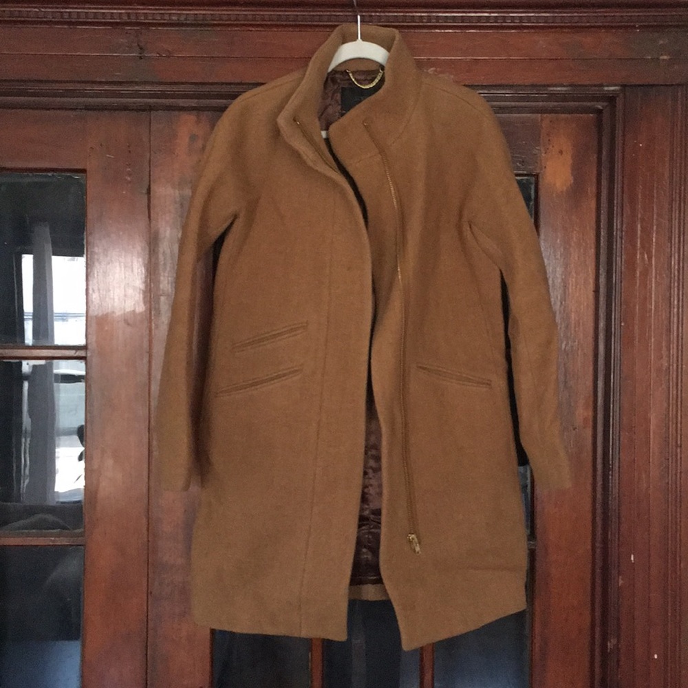 J Crew Cocoon Coat in Sandstone